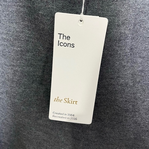 NWT Eileen Fisher Size Medium The Icons Skirt Gray Washable Wool Crepe F16CW - Picture 4 of 5